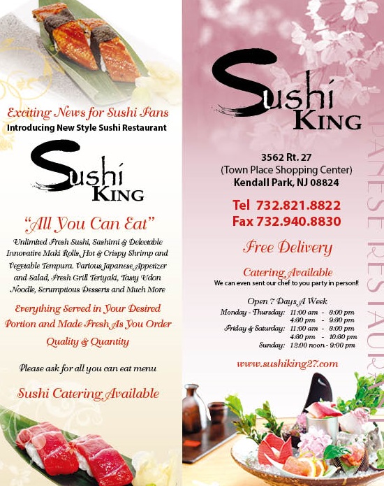 King menu sushi
